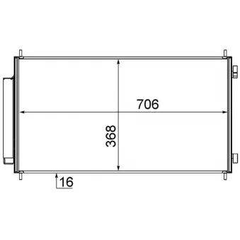 MAHLE AC 719 000S - Condenseur, climatisation