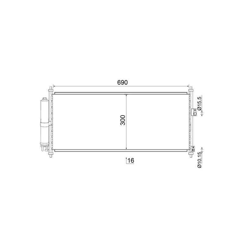 Condenseur, climatisation MAHLE AC 788 000S - Visuel 1
