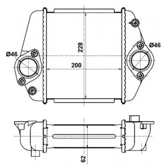 NRF 30360 - Intercooler, échangeur