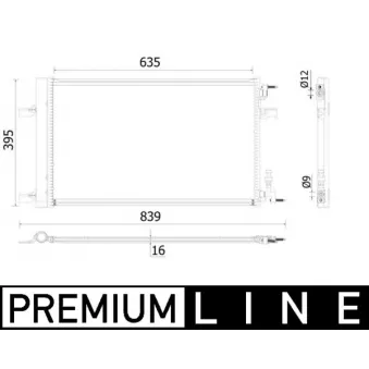 MAHLE AC 900 000P - Condenseur, climatisation