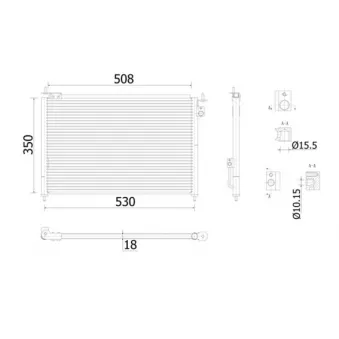 Condenseur, climatisation MAHLE OEM 80100S6FE012