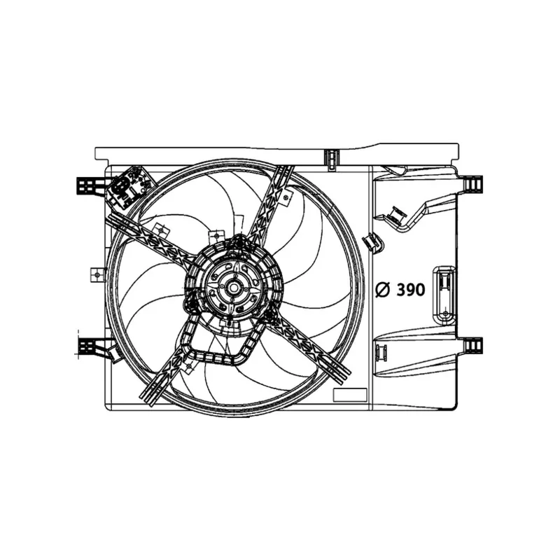 Ventilateur, condenseur de climatisation MAHLE ACF 37 000P - Visuel 2