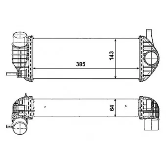 Intercooler, échangeur NRF OEM BSG 75-535-008