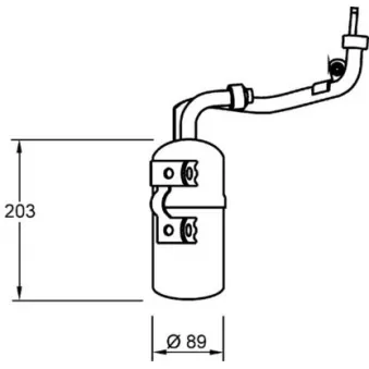 Filtre déshydratant, climatisation FISPA 13.2401
