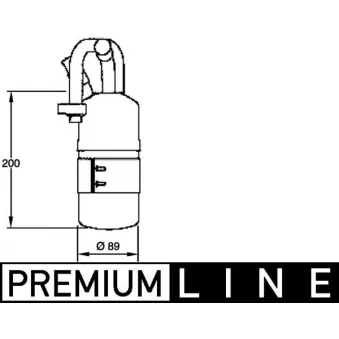 Filtre déshydratant, climatisation MAHLE OEM 5S6H19E647AC