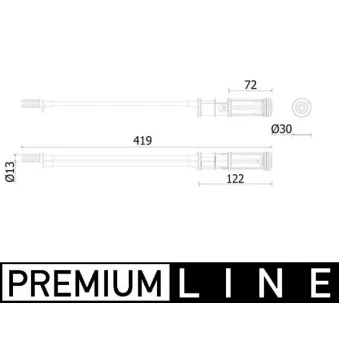 Filtre déshydratant, climatisation MAHLE AD 299 000P pour MERCEDES-BENZ CLA AMG CLA 45 4-matic - 381cv