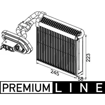 MAHLE AE 100 000P - Evaporateur climatisation