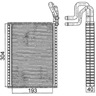 MAHLE AE 116 000S - Evaporateur climatisation