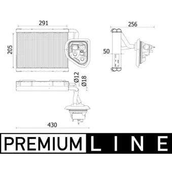 MAHLE AE 159 000P - Evaporateur climatisation