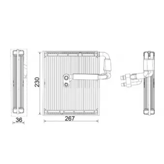 Evaporateur climatisation MAHLE AE 27 000P