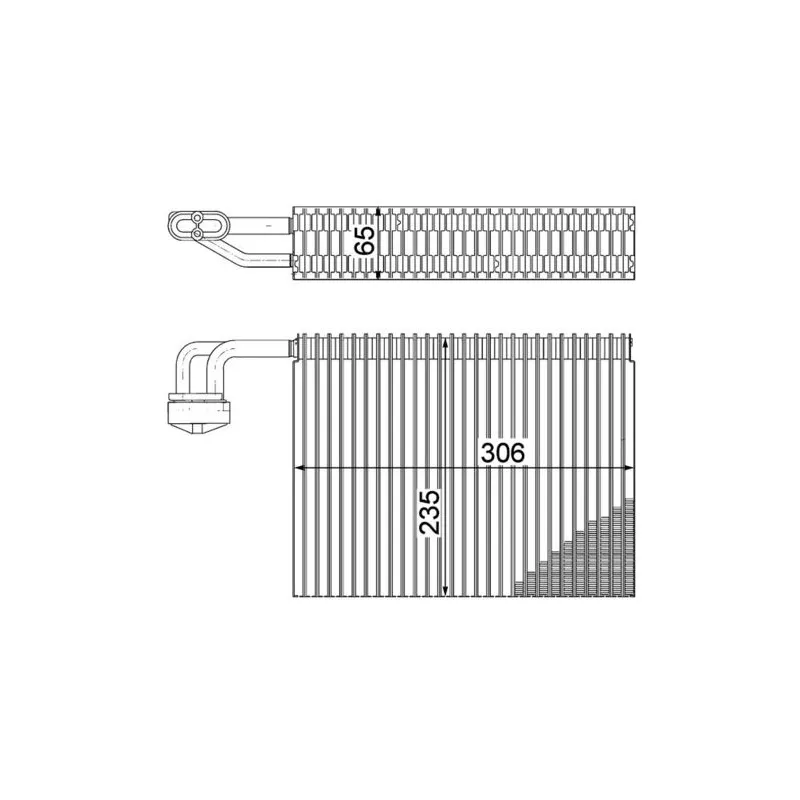 Evaporateur climatisation MAHLE AE 58 000P - Visuel 1