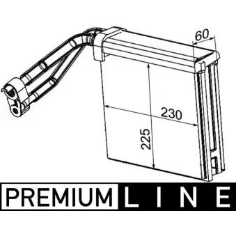 Evaporateur climatisation MAHLE AE 95 000P