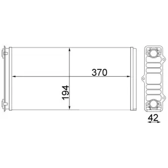 Système de chauffage MAHLE AH 117 000S pour DAF XF 105 FAK 105,510 - 510cv