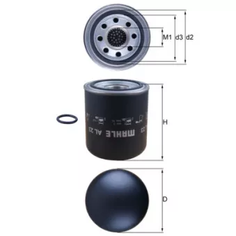 Cartouche de dessicateur, système d'air comprimé MAHLE OEM A0004294895