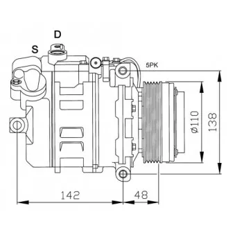 NRF 32128G - Compresseur, climatisation