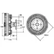 MAHLE CFC 140 000P - Embrayage, ventilateur de radiateur
