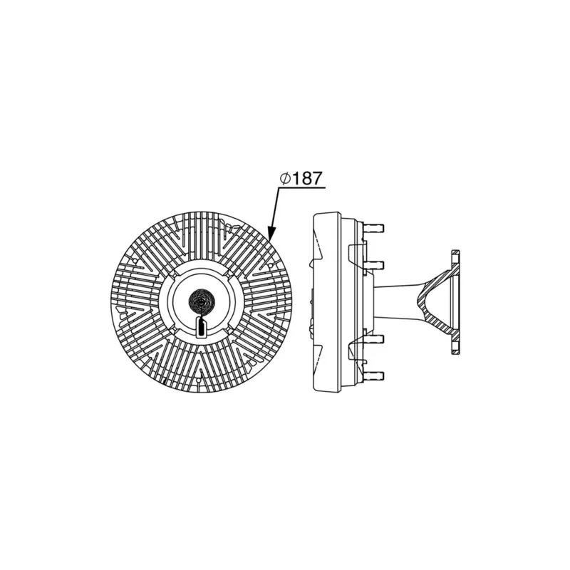 Embrayage, ventilateur de radiateur MAHLE CFC 248 000P - Visuel 2