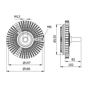 MAHLE CFC 29 000S - Embrayage, ventilateur de radiateur