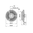 MAHLE CFC 58 000S - Embrayage, ventilateur de radiateur