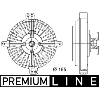 Embrayage, ventilateur de radiateur MAHLE OEM A1162001122
