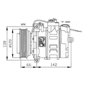Compresseur, climatisation NRF 32177G pour AUDI A6 3.7 quattro - 260cv