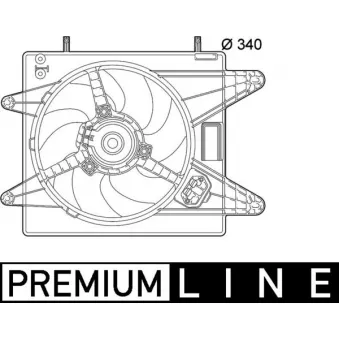 Ventilateur, refroidissement du moteur MAHLE CFF 139 000P