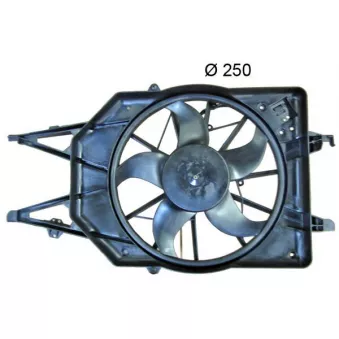 Ventilateur, refroidissement du moteur MAHLE CFF 385 000S pour FORD FOCUS RS - 215cv