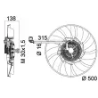 Ventilateur, refroidissement du moteur MAHLE [CFF 471 000P]