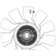 Ventilateur, refroidissement du moteur MAHLE [CFF 497 000P]