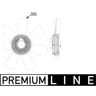 Ventilateur, refroidissement du moteur MAHLE CFF 523 000P
