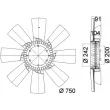 MAHLE CFW 49 000P - Roue du souffleur, refroidissementdu moteur