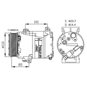 NRF 32252 - Compresseur, climatisation
