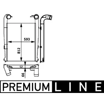MAHLE CI 112 000P - Intercooler, échangeur