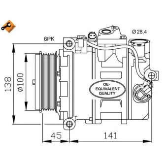 NRF 32256 - Compresseur, climatisation