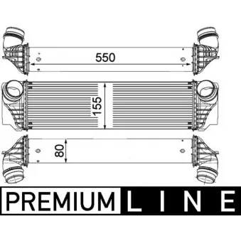 MAHLE CI 183 000P - Intercooler, échangeur