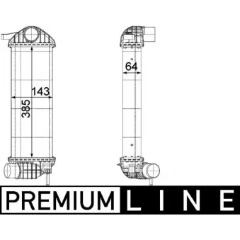 Intercooler, échangeur MAHLE OEM 8200427469