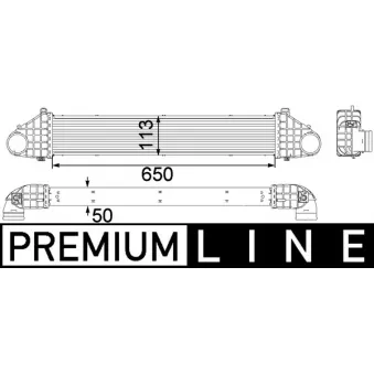 Intercooler, échangeur MAHLE OEM 31338118