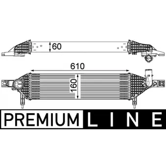 Intercooler, échangeur MAHLE CI 320 000P