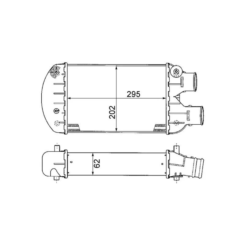 Intercooler, échangeur MAHLE CI 341 000P - Visuel 1