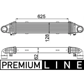 MAHLE CI 358 000P - Intercooler, échangeur