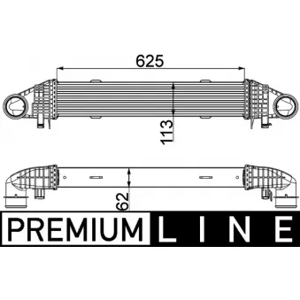 MAHLE CI 359 000P - Intercooler, échangeur