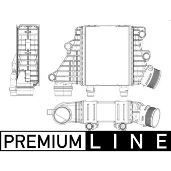 Intercooler, échangeur MAHLE CI 412 000P