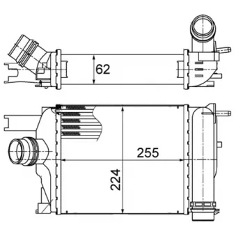 Intercooler, échangeur CLIMTEX CH4-750