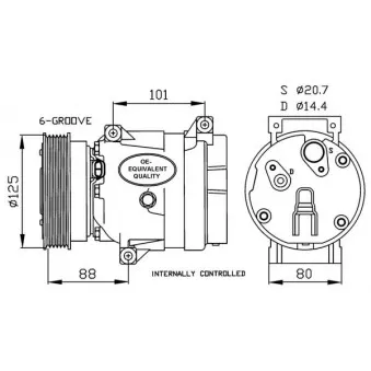 NRF 32404 - Compresseur, climatisation
