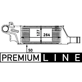 Intercooler, échangeur MAHLE CI 57 000P