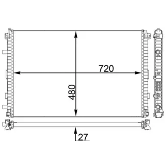 MAHLE CIR 24 000P - Radiateur basse température, intercooler