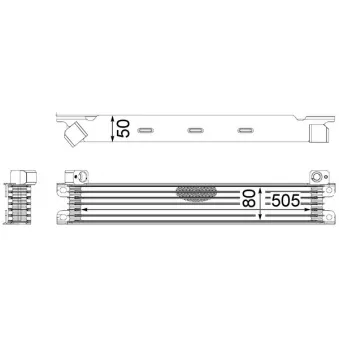 MAHLE CLC 175 000S - Radiateur d'huile