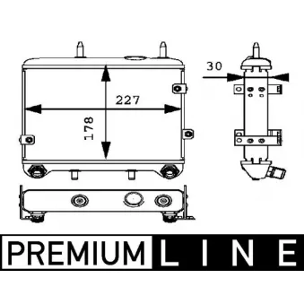 Radiateur d'huile MAHLE OEM 2105000100 Radiateur d'huile MAHLE OEM 2105000100