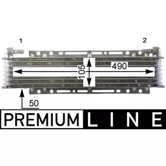 Radiateur d'huile MAHLE CLC 206 000P pour SCANIA P,G,R,T - series P 360 - 360cv