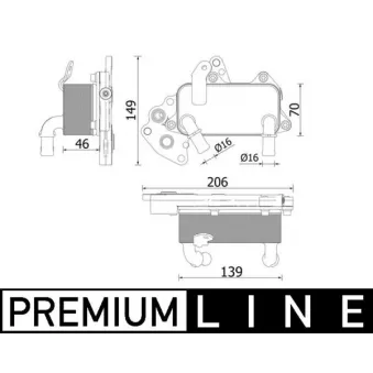 MAHLE CLC 230 000P - Radiateur d'huile de boîte automatique